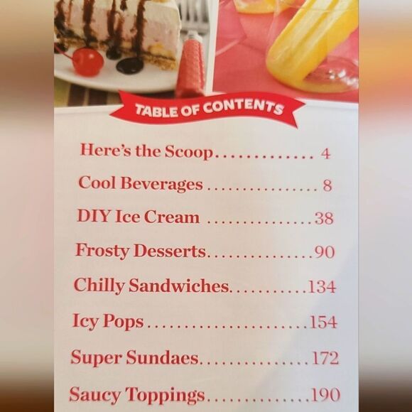 TASTE OF HOME Cookbook‎ "Frosty Treats and More" 208 Pages Hardbound - Picture 6 of 9